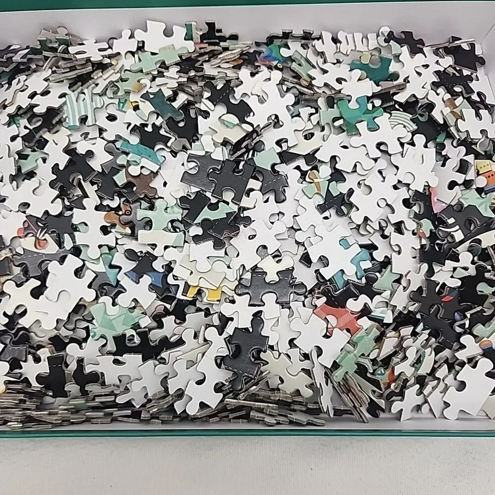 Puzzle Your World 1000 Piece Mudpuppy Map Animals Cartoon Paul Daviz 20